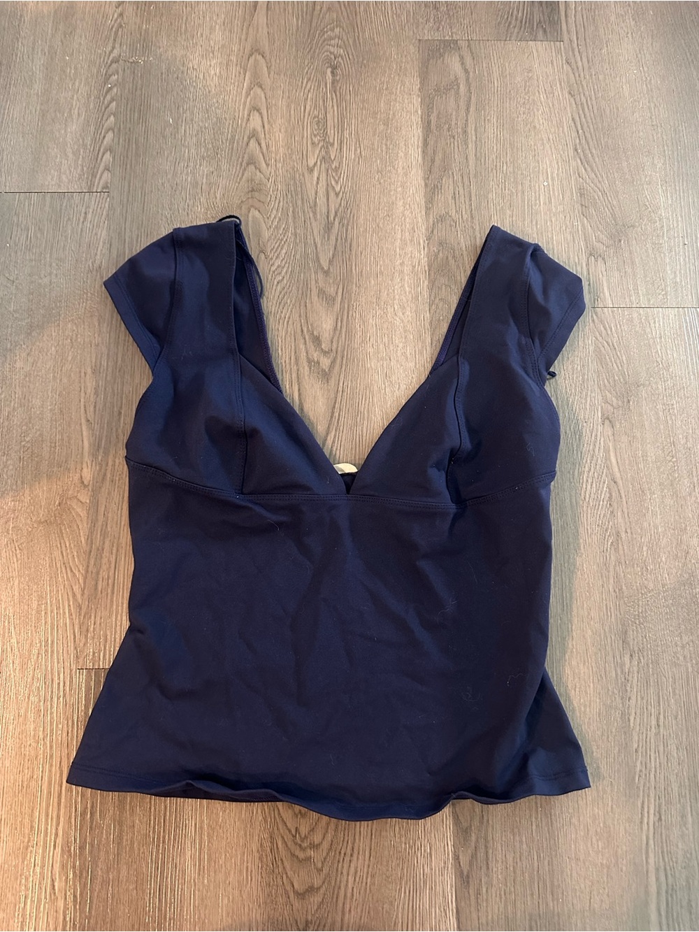 Free people dark navy v-neck top